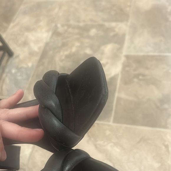 Open Edit Black Remmy Twist Sandal Heels 10 - Picture 10 of 10